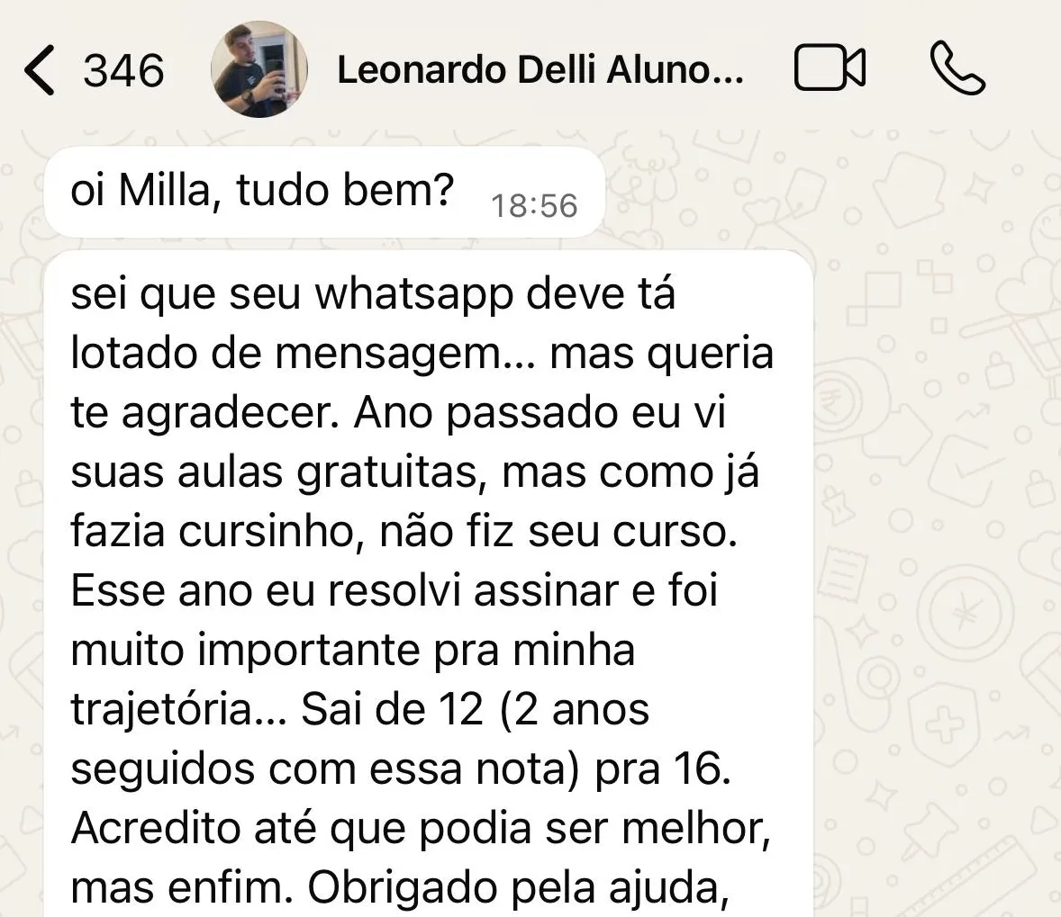 Leonardo — De 12 para 16 na redação UERJ